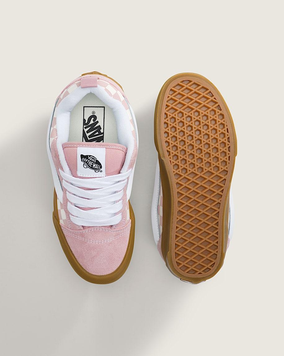 Taka Hayashi For Vault By Vans Big Kids Knu Skool Shoe Gum Checkerboard Misty Mauve Pink