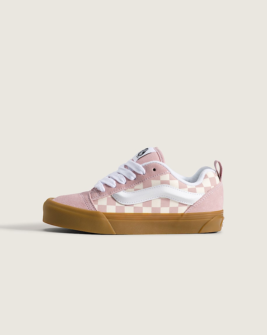 taka hayashi for vault by vans Big Kids Knu Skool Shoe Gum Checkerboard Misty Mauve Pink