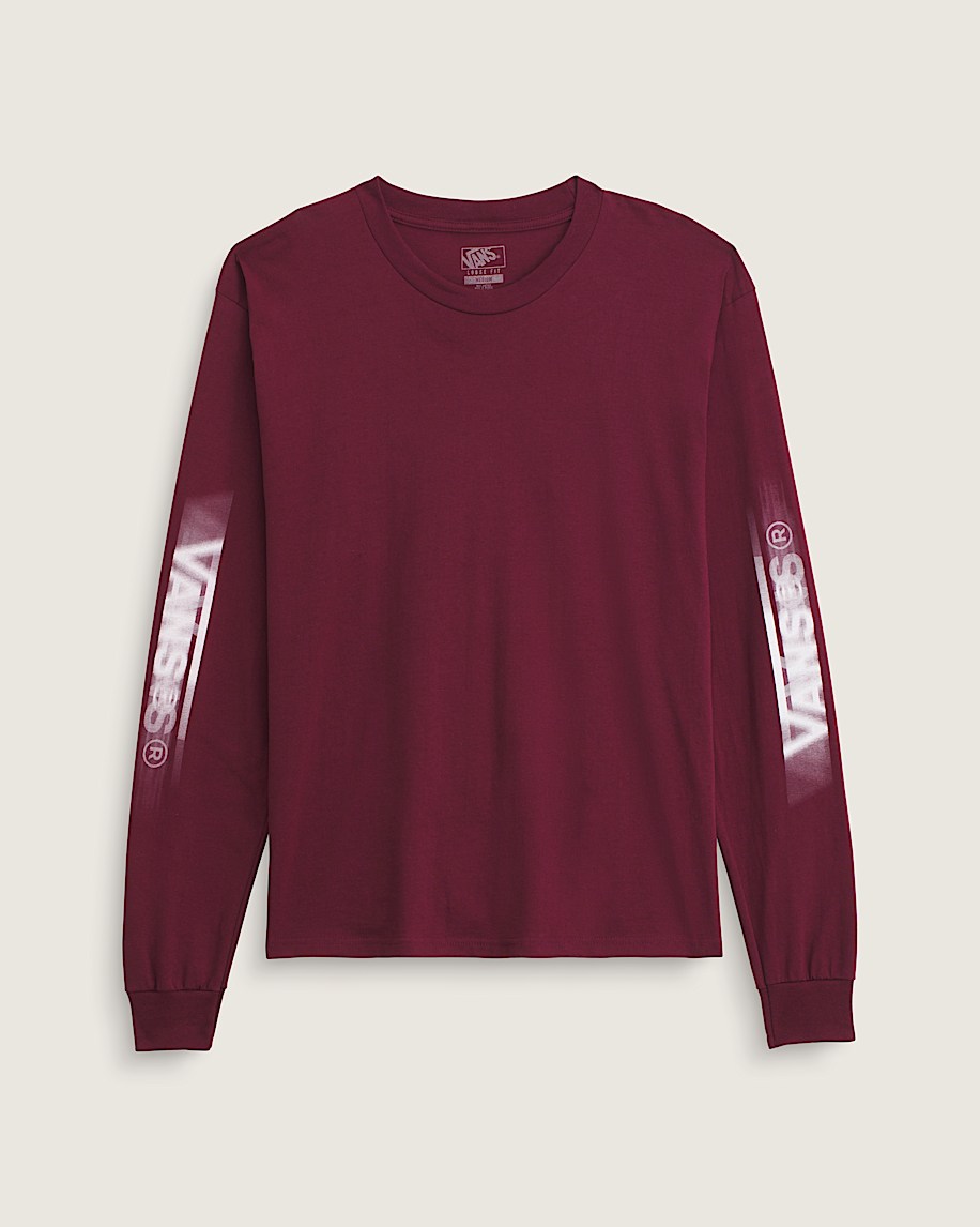 taka hayashi for vault by vans Blur Drop Long Sleeve T-Shirt Burgundy