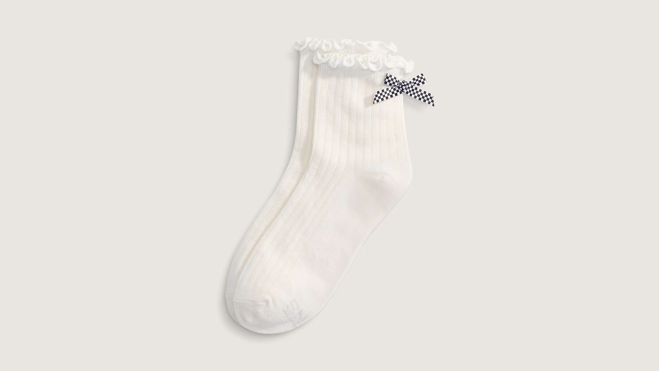 taka hayashi for vault by vans Bow Back Crew Socks Marshmallow White