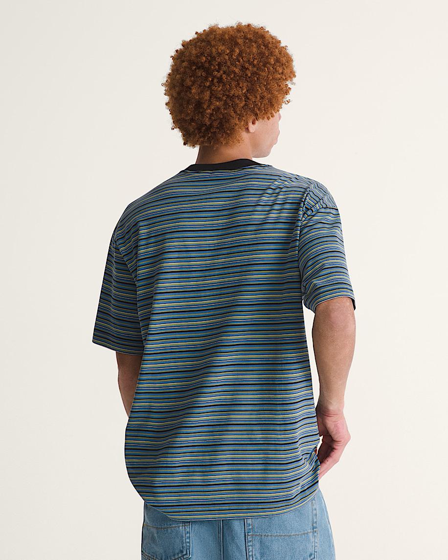 Taka Hayashi For Vault By Vans Cameron Stripe Knit Shirt Black True Blue