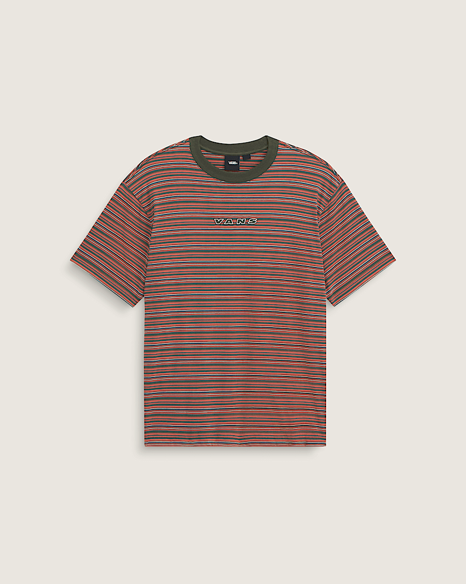 taka hayashi for vault by vans Cameron Stripe Knit Shirt Obsidian Fern-Light Bronze