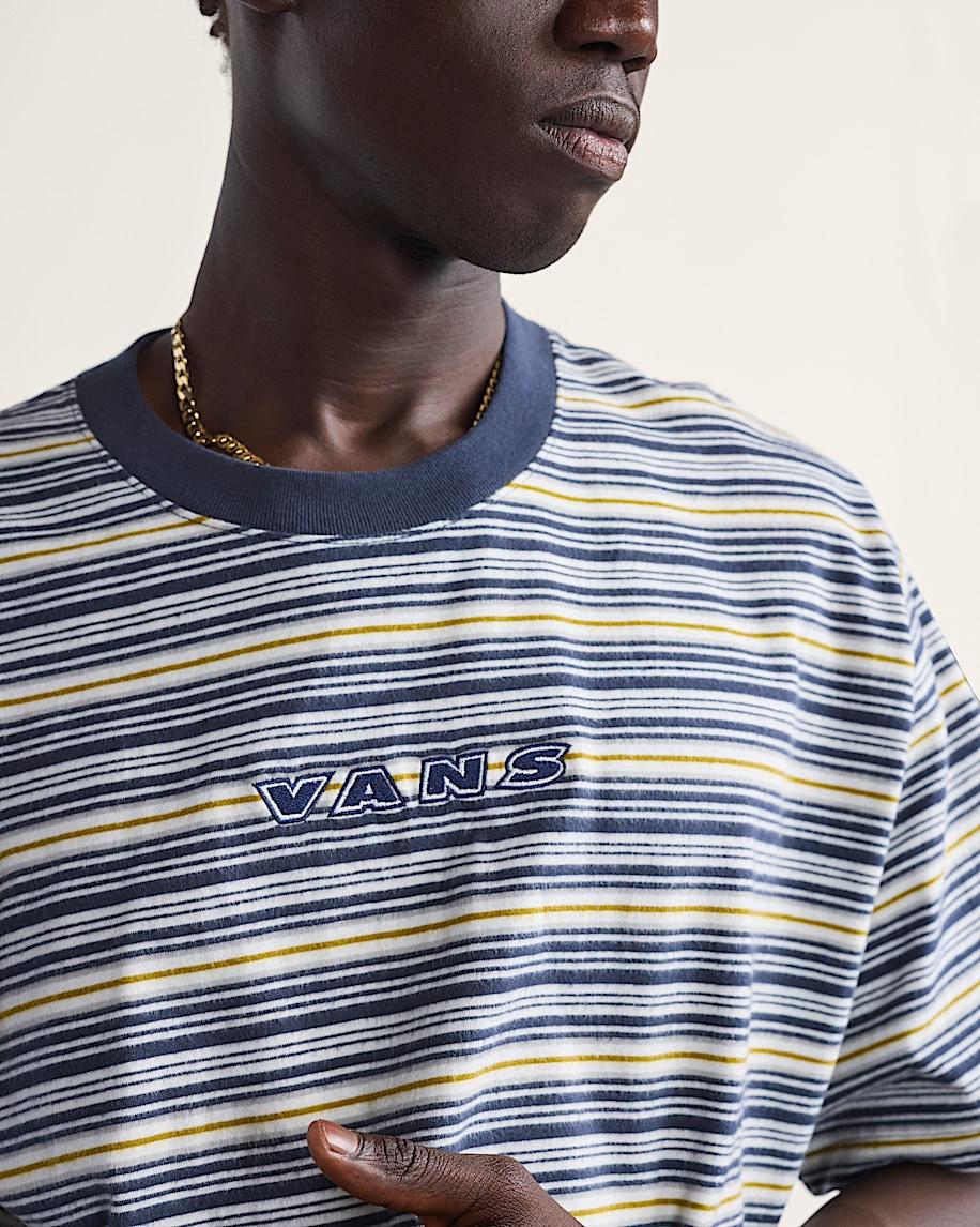 Taka Hayashi For Vault By Vans Cameron Stripe Shirt Blue Marshmallow White