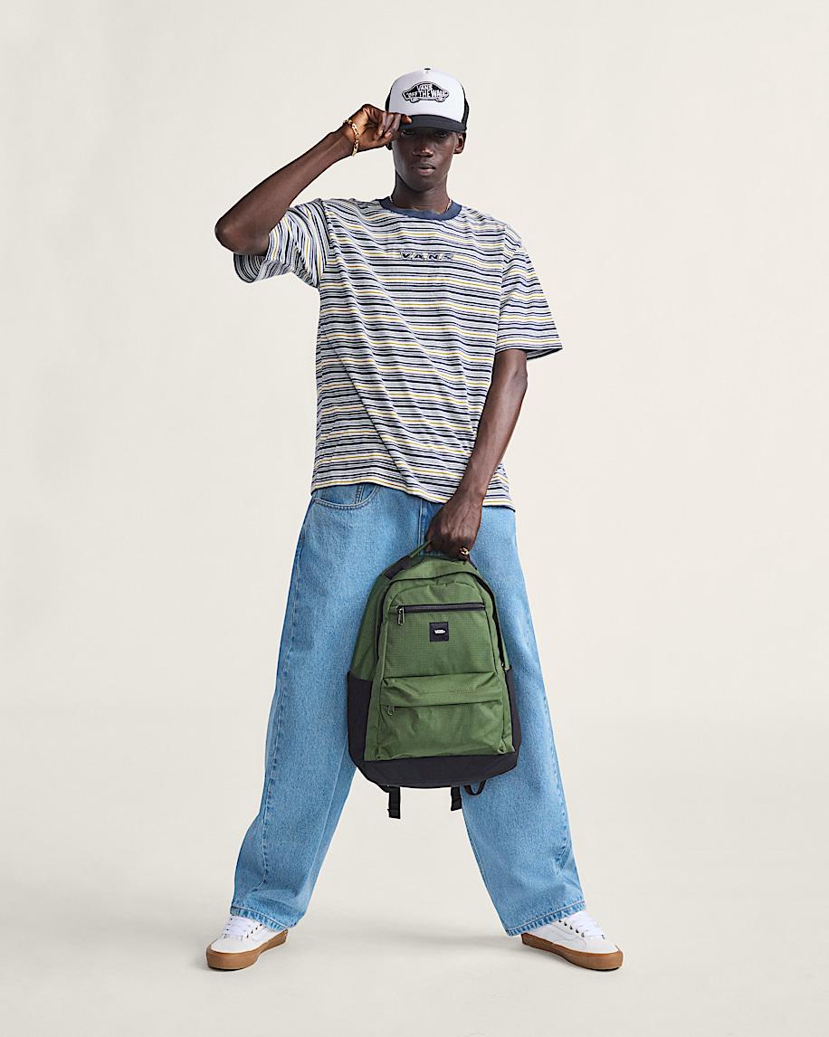 Taka Hayashi For Vault By Vans Cameron Stripe Shirt Blue Marshmallow White