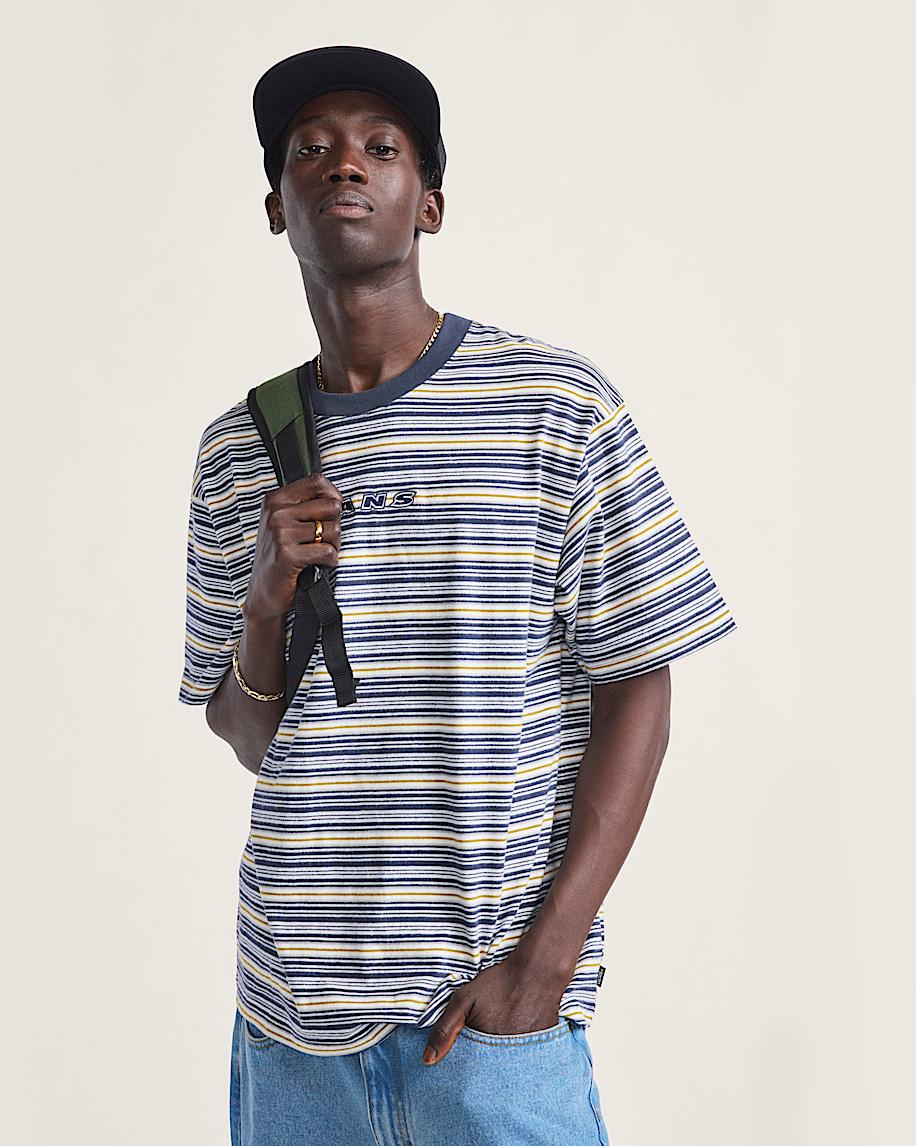 taka hayashi for vault by vans Cameron Stripe Shirt Blue Marshmallow White