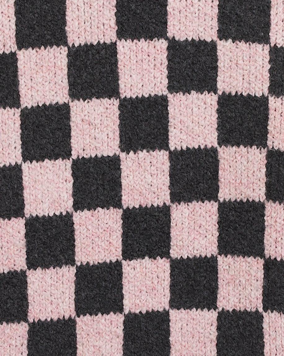Taka Hayashi For Vault By Vans Cameron Sweater Checkerboard Grey Pink