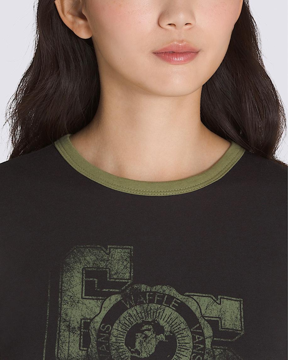Taka Hayashi For Vault By Vans Campus Tour Ringer T-Shirt Black Loden Green