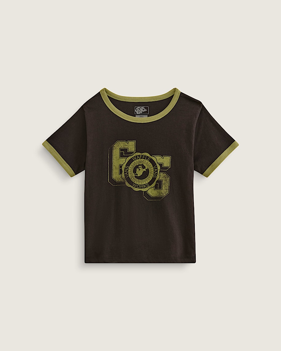 taka hayashi for vault by vans Campus Tour Ringer T-Shirt Black Loden Green