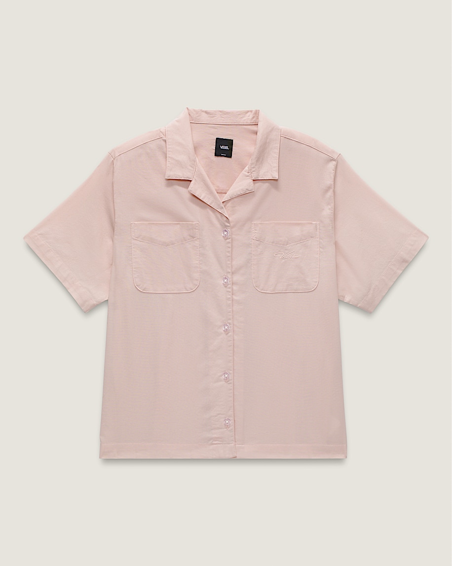 taka hayashi for vault by vans Cassidy Camp Shirt Sepia Rose Pink