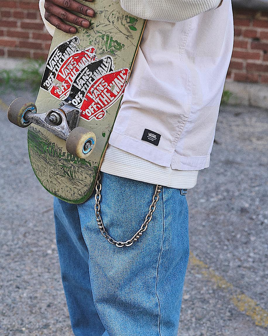 Taka Hayashi For Vault By Vans Check-5 Baggy Denim Pants Stonewash Blue