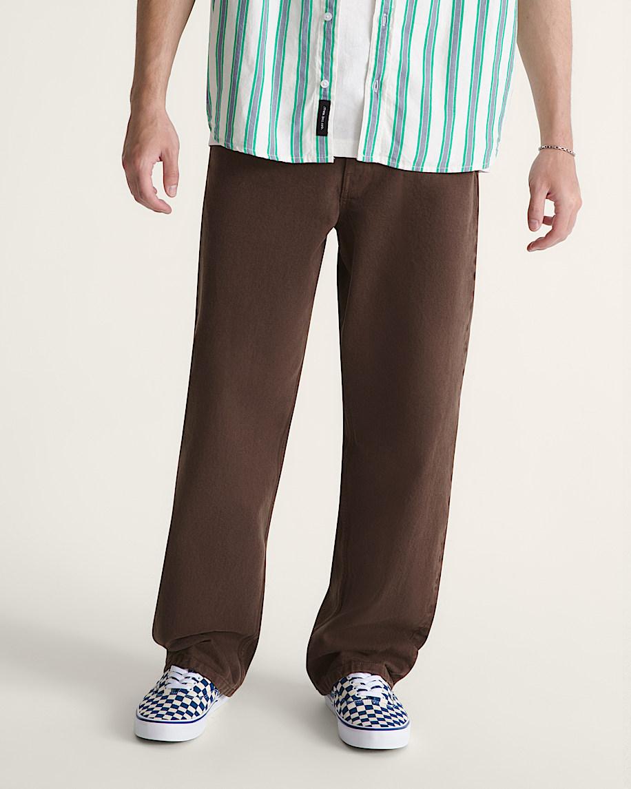 Taka Hayashi For Vault By Vans Check-5 Loose Denim Pants Dark Brown