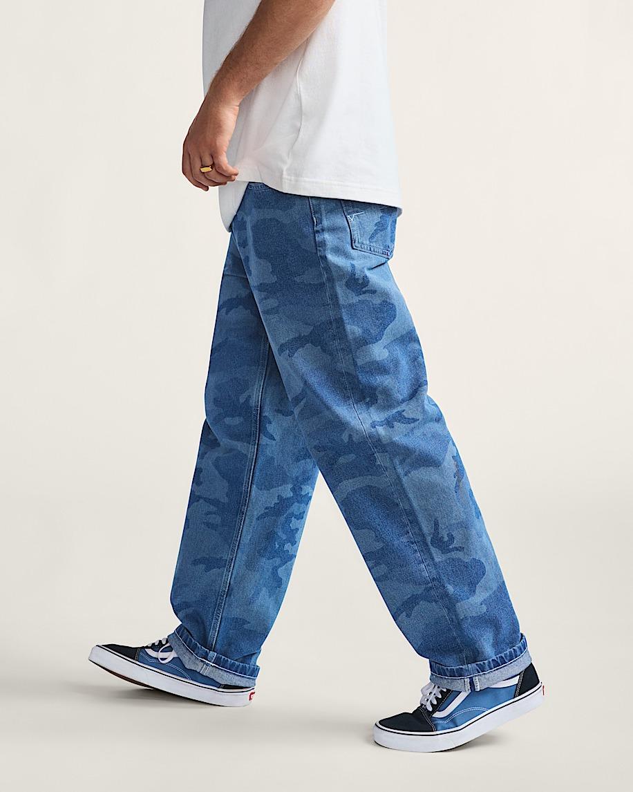 Taka Hayashi For Vault By Vans Check-5 Loose Denim Pants Stonewash Blue