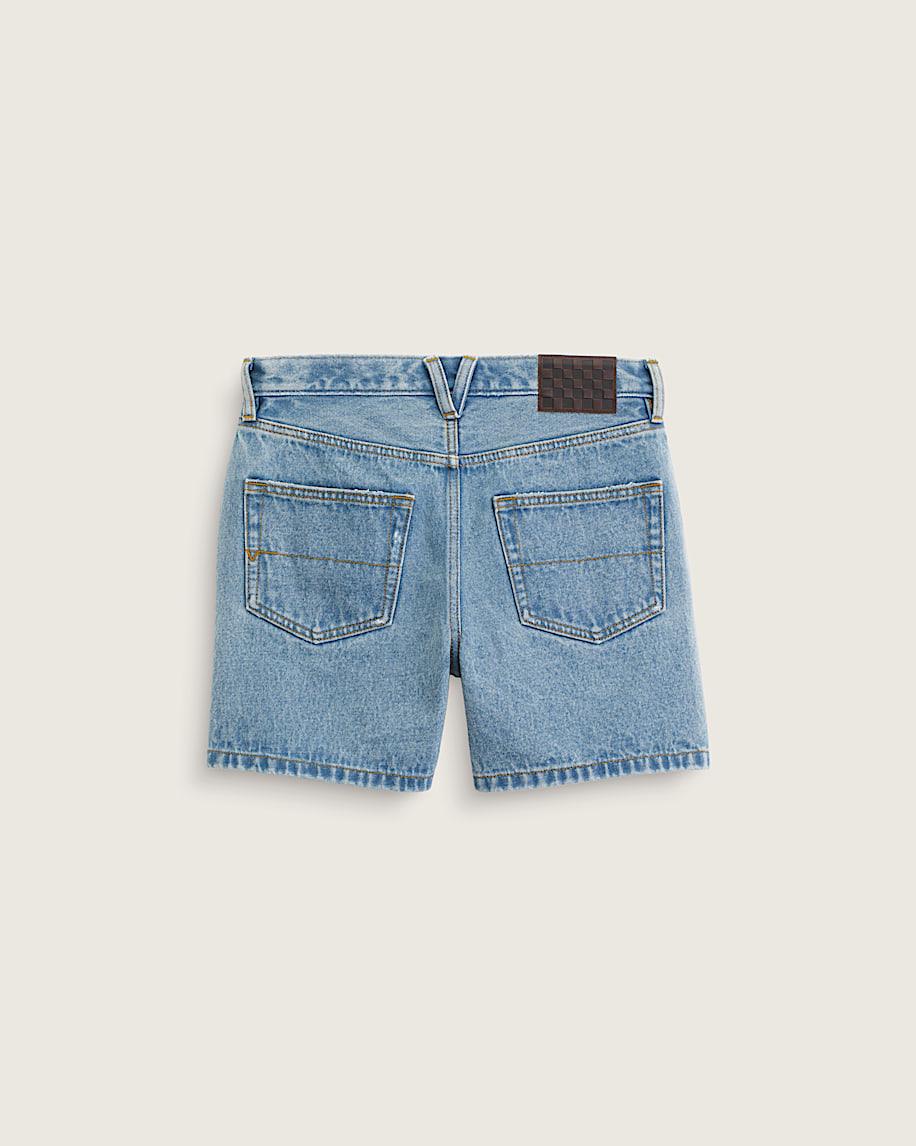 Taka Hayashi For Vault By Vans Check-5 Mid Rise Shorts Stonewash Blue