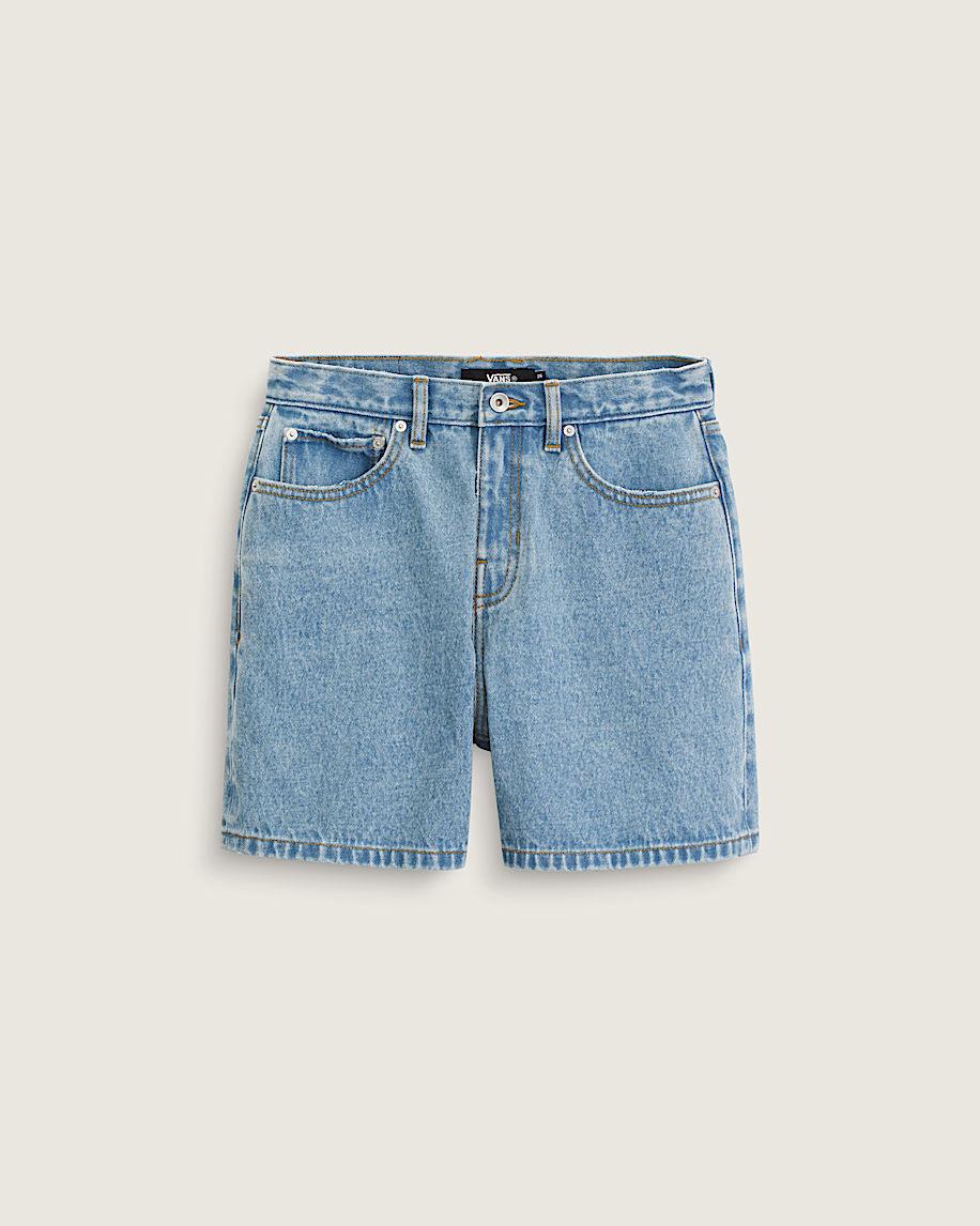 taka hayashi for vault by vans Check-5 Mid Rise Shorts Stonewash Blue