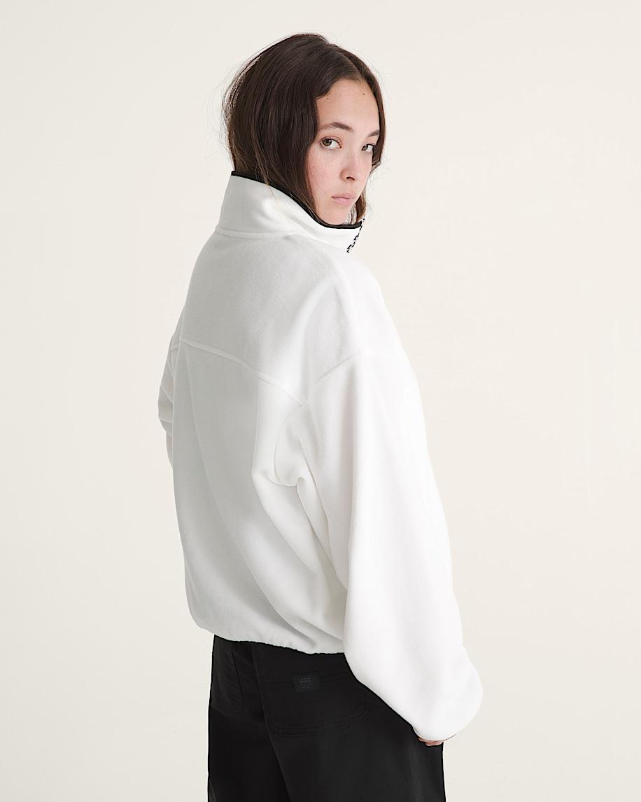 Taka Hayashi For Vault By Vans Check Mark Polar Sweatshirt Egret White