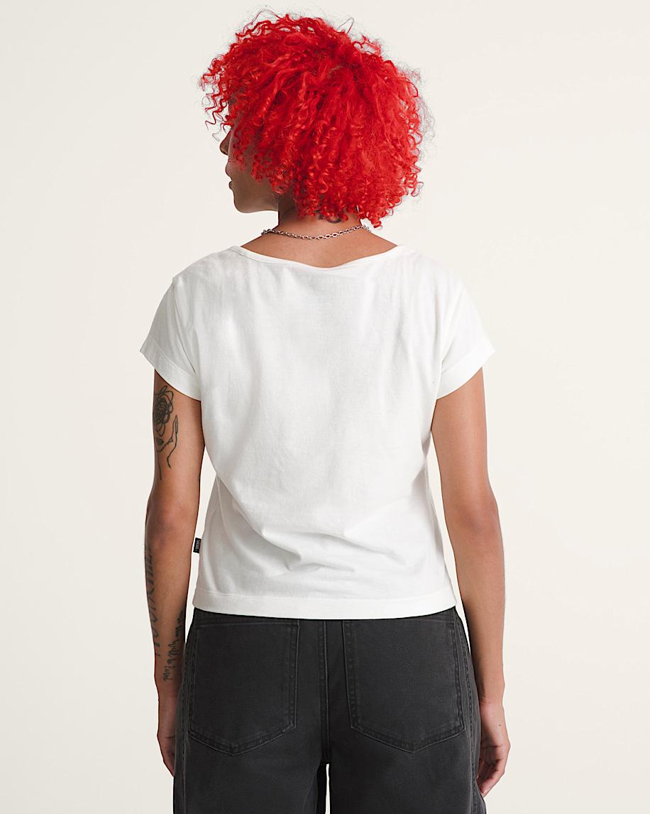 Taka Hayashi For Vault By Vans Checkerboard Bow Scoop T-Shirt Marshmallow White