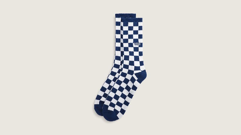 taka hayashi for vault by vans Checkerboard Crew Socks Deep Indigo Blue