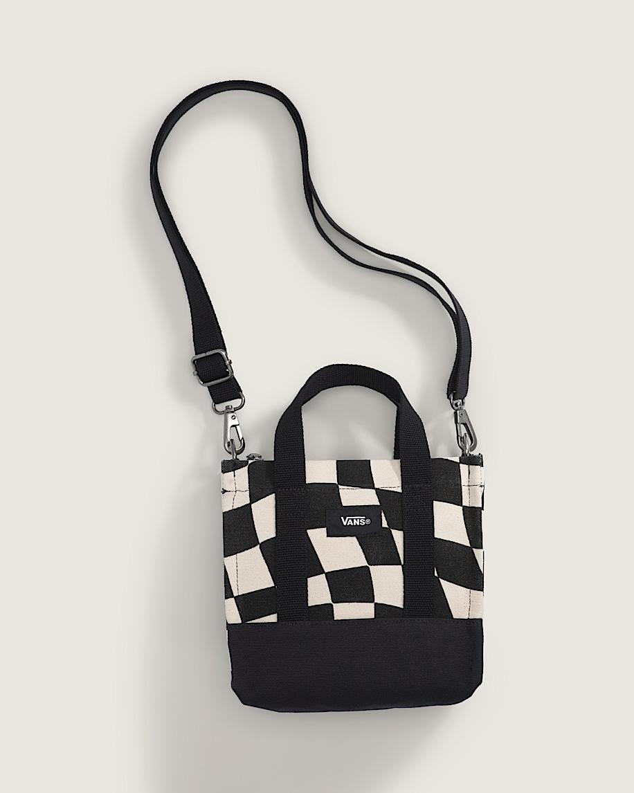 taka hayashi for vault by vans Checkerboard Lil Pergs Tote Bag Marshmallow White