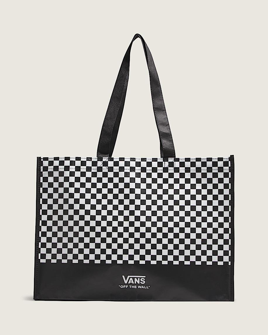 taka hayashi for vault by vans Checkerboard Reusable Tote Bag Checkerboard Black