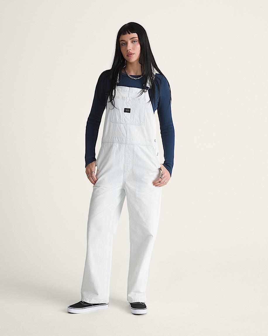 Taka Hayashi For Vault By Vans Chore Stripe Overalls Ice Stripe Blue