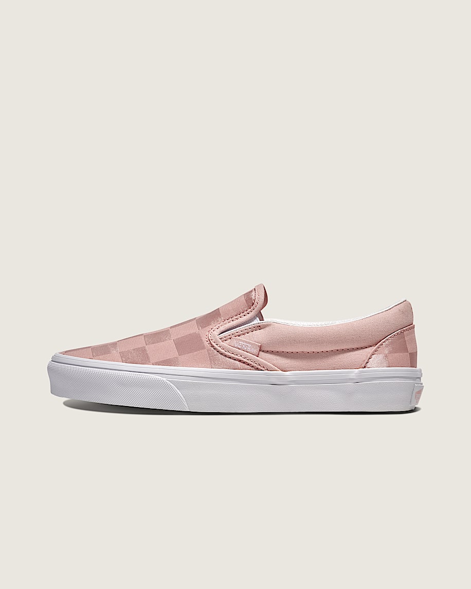 taka hayashi for vault by vans Classic Slip-On Checkerboard Satin Shoe Rose Pink