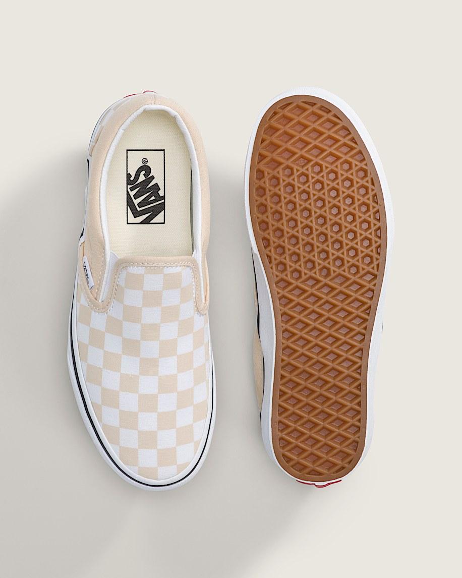 Taka Hayashi For Vault By Vans Classic Slip-On Checkerboard Shoe Checkerboard Creme Brule Beige