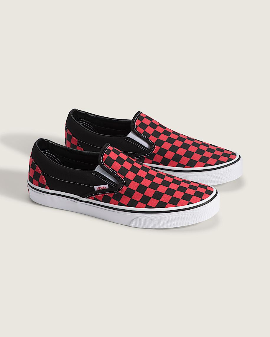 Taka Hayashi For Vault By Vans Classic Slip-On Checkerboard Shoe Checkerboard Crimson Haze Red