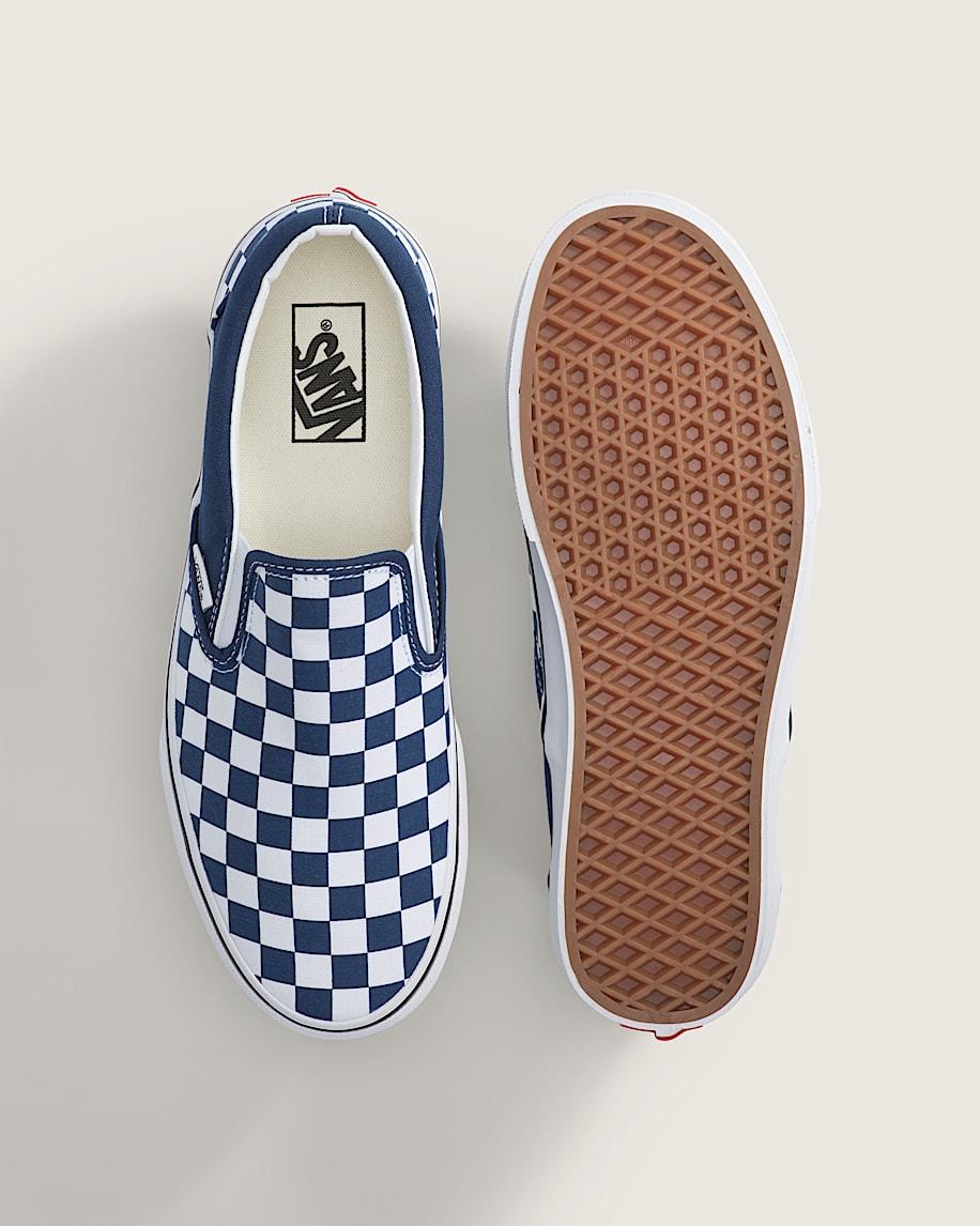 Taka Hayashi For Vault By Vans Classic Slip-On Checkerboard Shoe Checkerboard Deep Indigo Blue