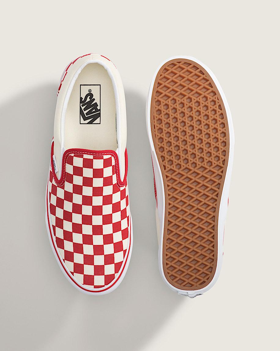 Taka Hayashi For Vault By Vans Classic Slip-On Checkerboard Shoe Checkerboard Racing Red White