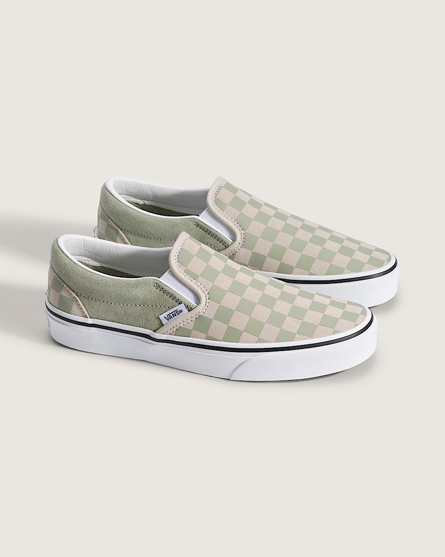 Taka Hayashi For Vault By Vans Classic Slip-On Checkerboard Shoe Checkerboard Soft Sage Green