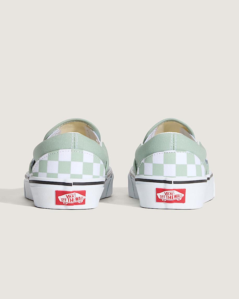 Taka Hayashi For Vault By Vans Classic Slip-On Checkerboard Shoe Grey Olive Green White