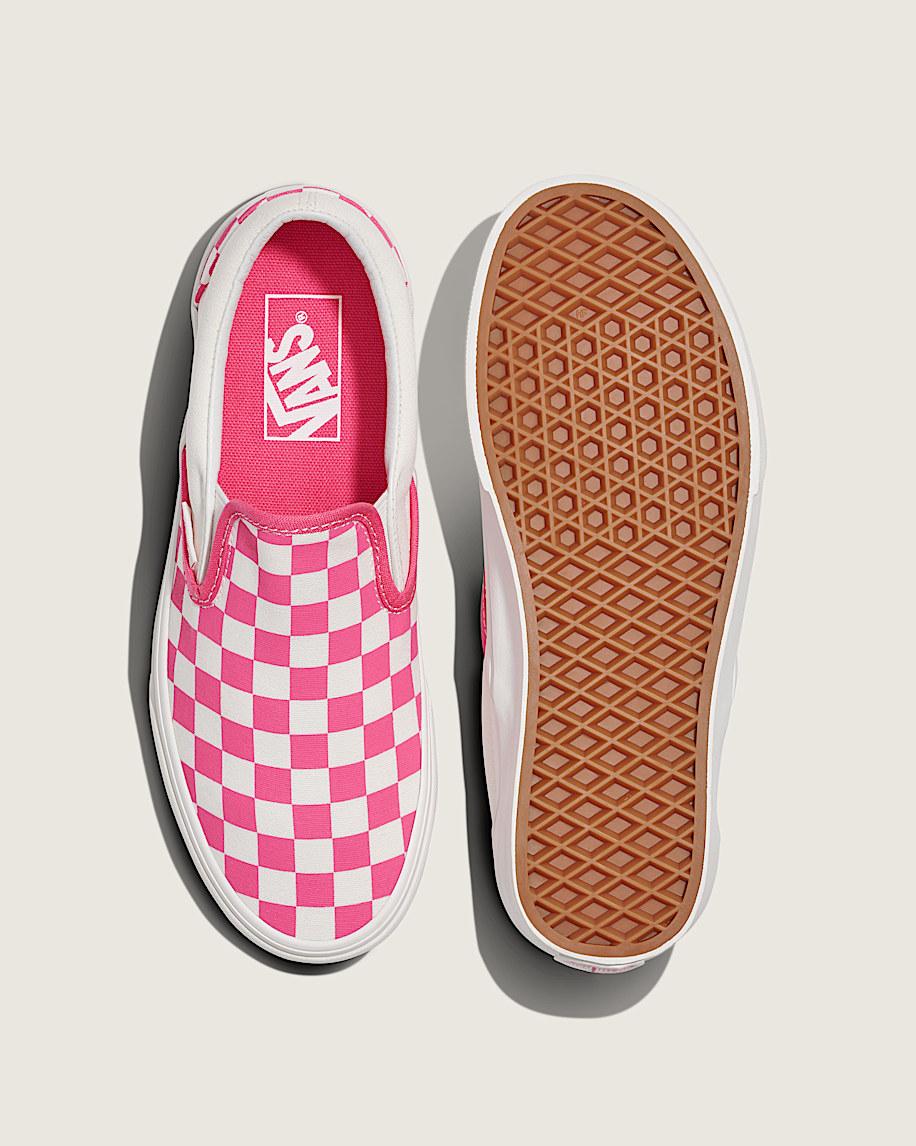 Taka Hayashi For Vault By Vans Classic Slip-On Checkerboard Shoe Honeysuckle Pink White