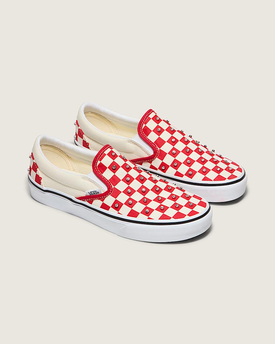 Taka Hayashi For Vault By Vans Classic Slip-On Checkerboard Shoe Racing Red White