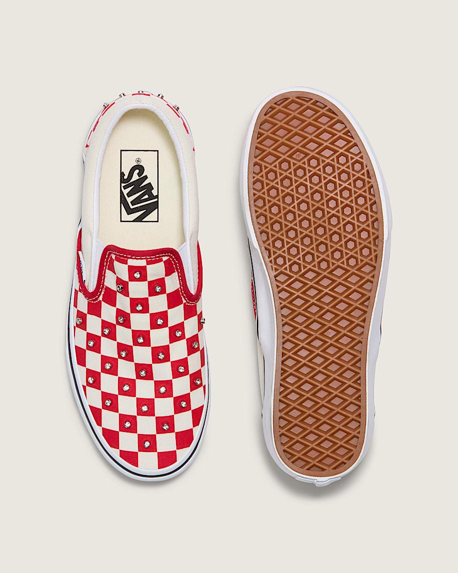 Taka Hayashi For Vault By Vans Classic Slip-On Checkerboard Shoe Racing Red White