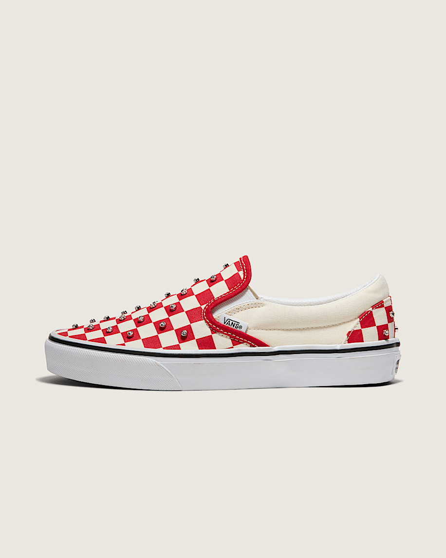 taka hayashi for vault by vans Classic Slip-On Checkerboard Shoe Racing Red White