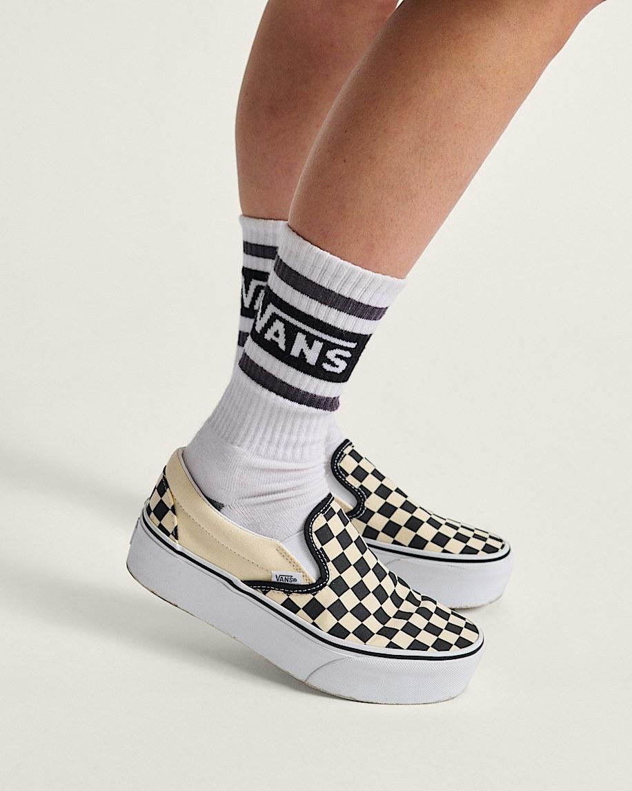 Taka Hayashi For Vault By Vans Classic Slip-On Platform Checkerboard Shoe Checkerboard Black Classic White