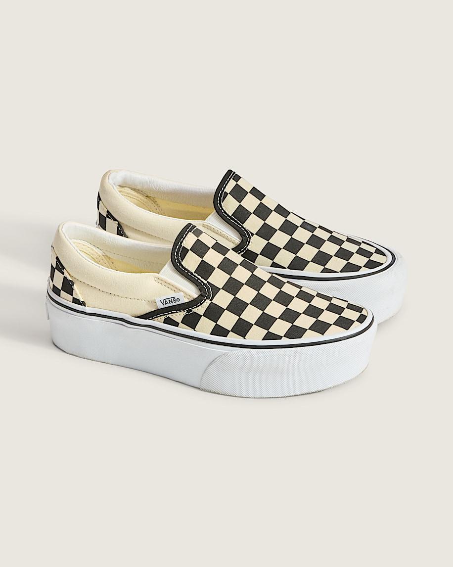 Taka Hayashi For Vault By Vans Classic Slip-On Platform Checkerboard Shoe Checkerboard Black Classic White