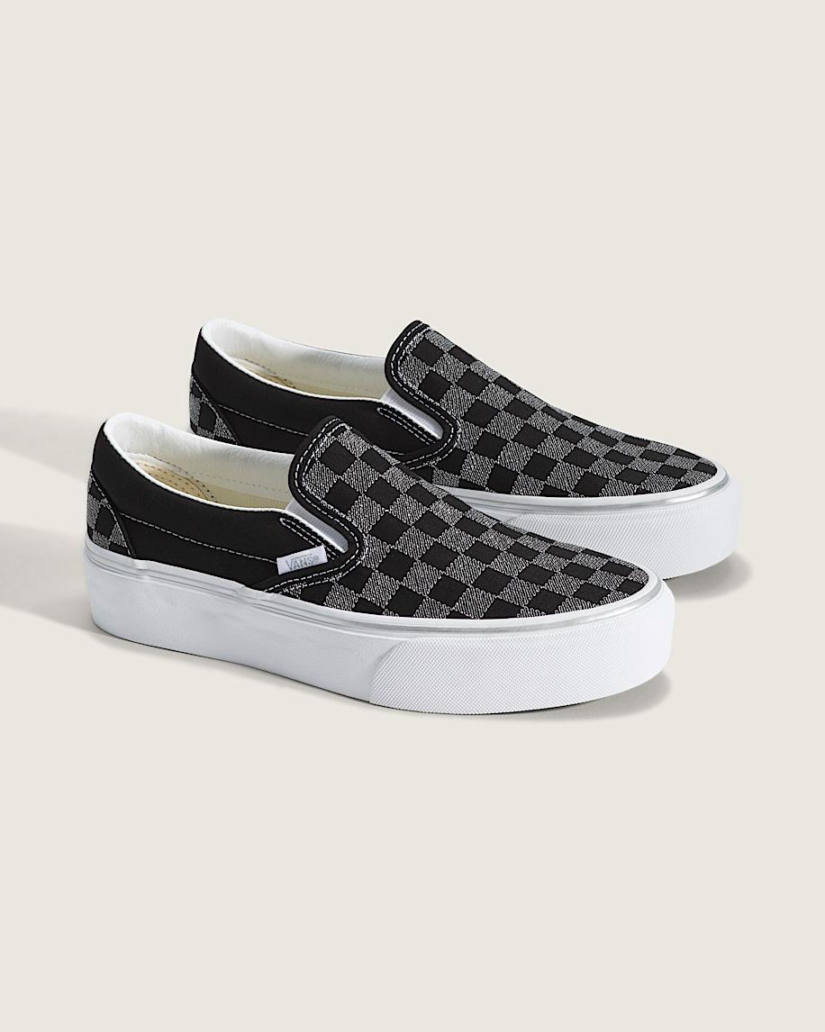 Taka Hayashi For Vault By Vans Classic Slip-On Platform Checkerboard Shoe Checkerboard Black