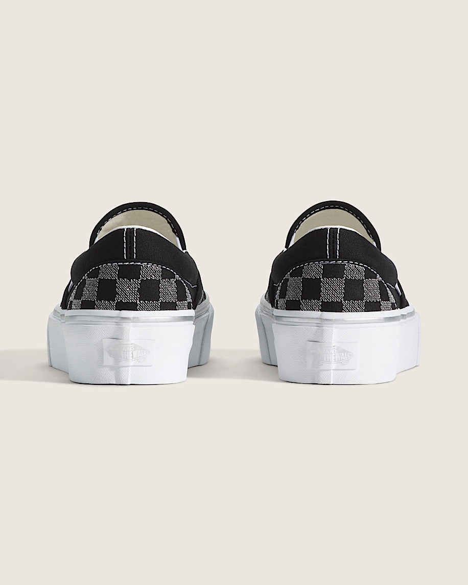 Taka Hayashi For Vault By Vans Classic Slip-On Platform Checkerboard Shoe Checkerboard Black