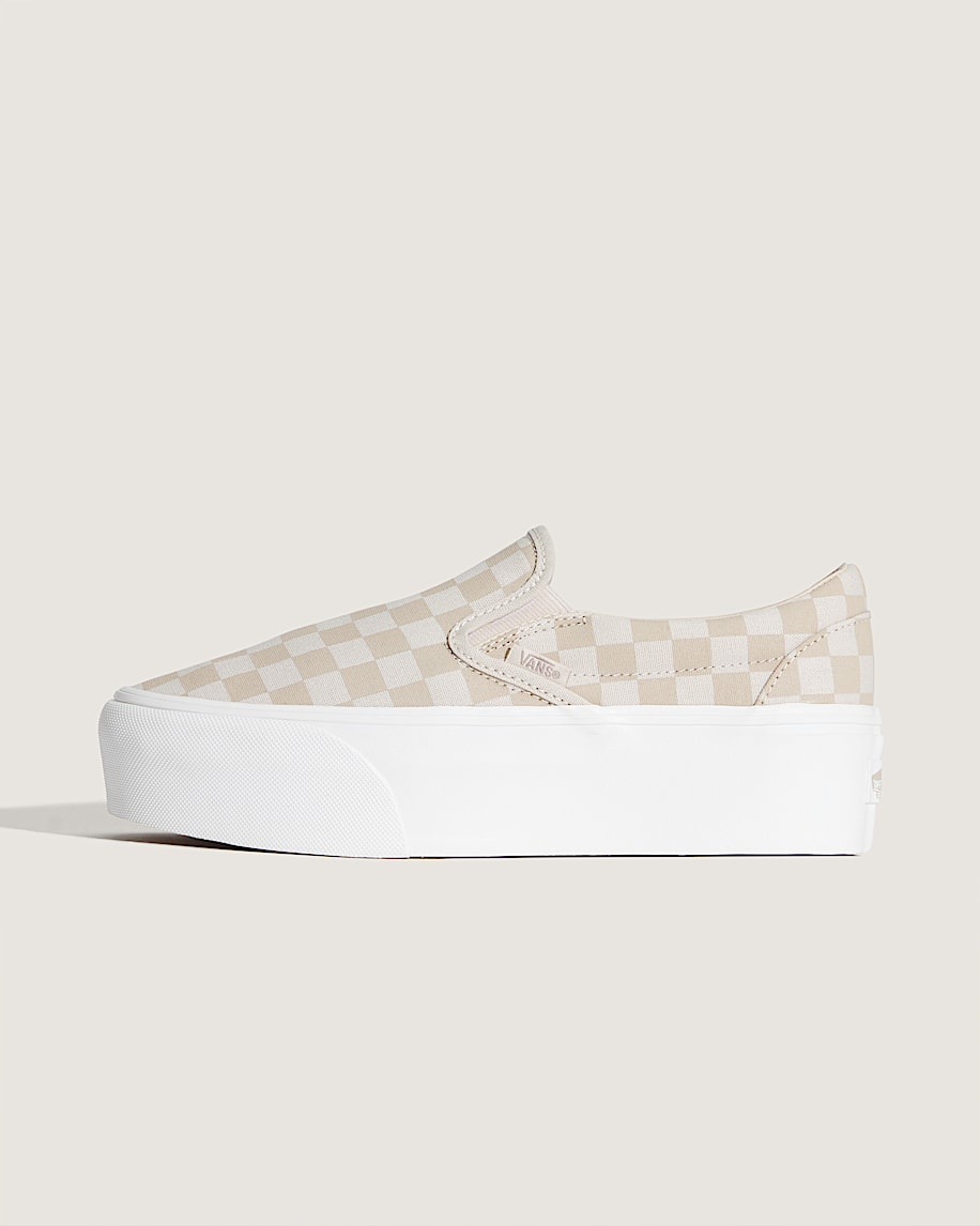 taka hayashi for vault by vans Classic Slip-On Platform Checkerboard Shoe Checkerboard Mushroom Brown Marshmallow White taka hayashi for vault by vans Classic Slip-On Platform Checkerboard Shoe Checkerboard Mushroom Brown Marshmallow White