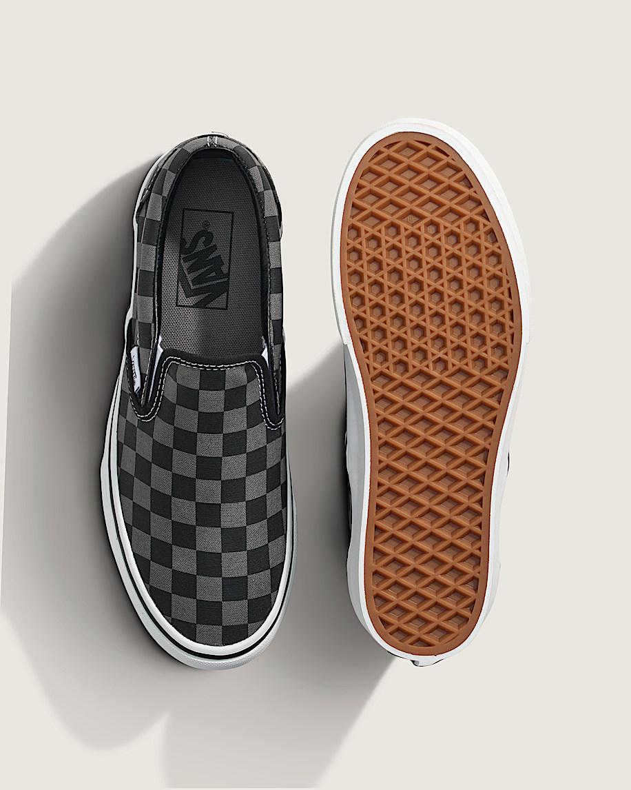 Taka Hayashi For Vault By Vans Classic Slip-On Platform Checkerboard Shoe Checkerboard Black Pewter Grey