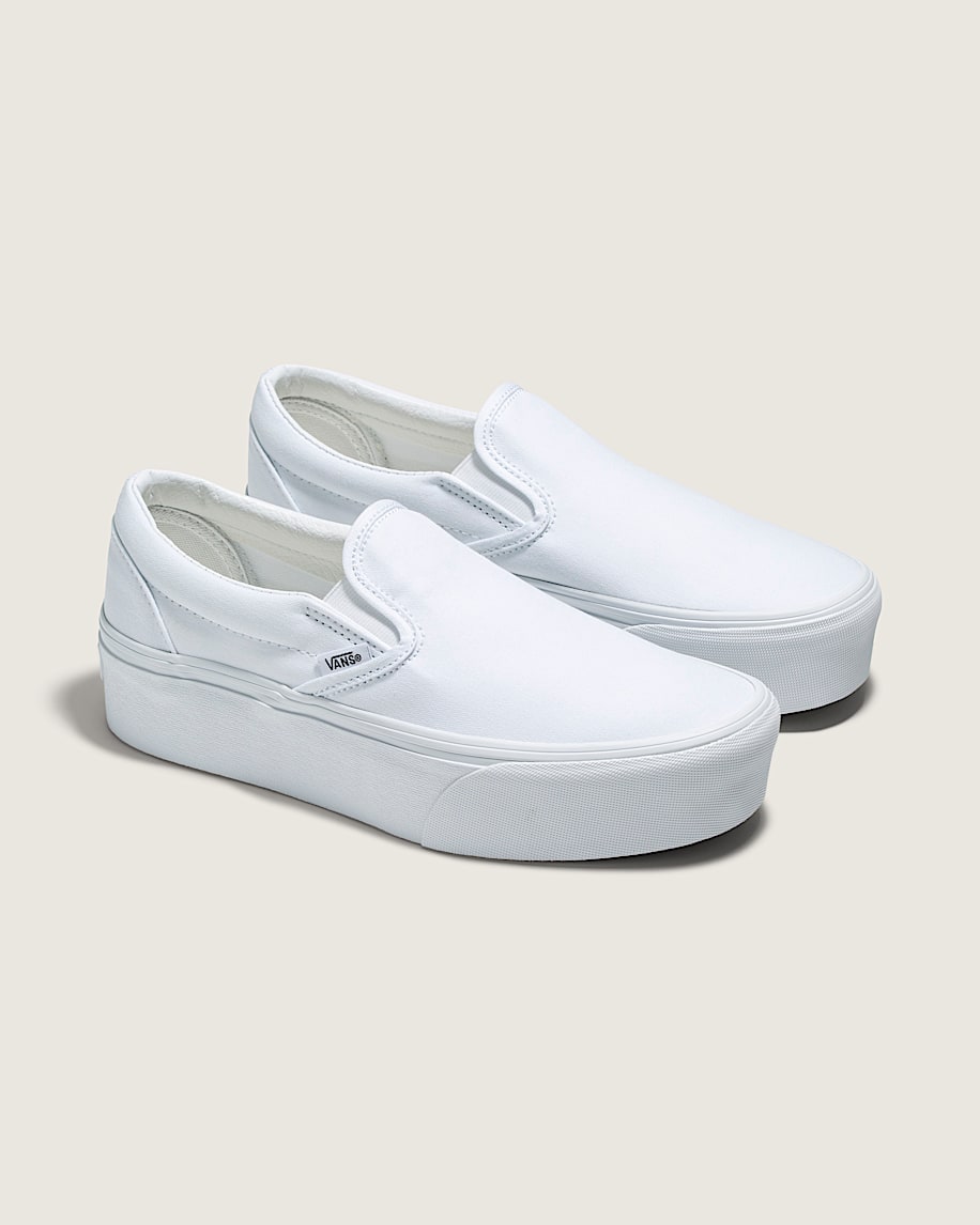 Taka Hayashi For Vault By Vans Classic Slip-On Platform Shoe True White