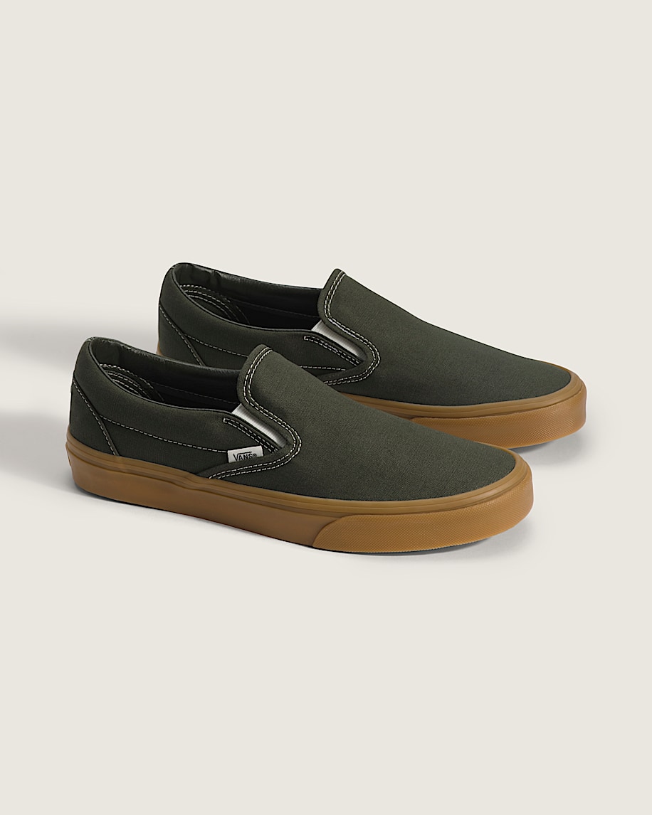 Taka Hayashi For Vault By Vans Classic Slip-On Shoe Gum Obsidian Fern Green