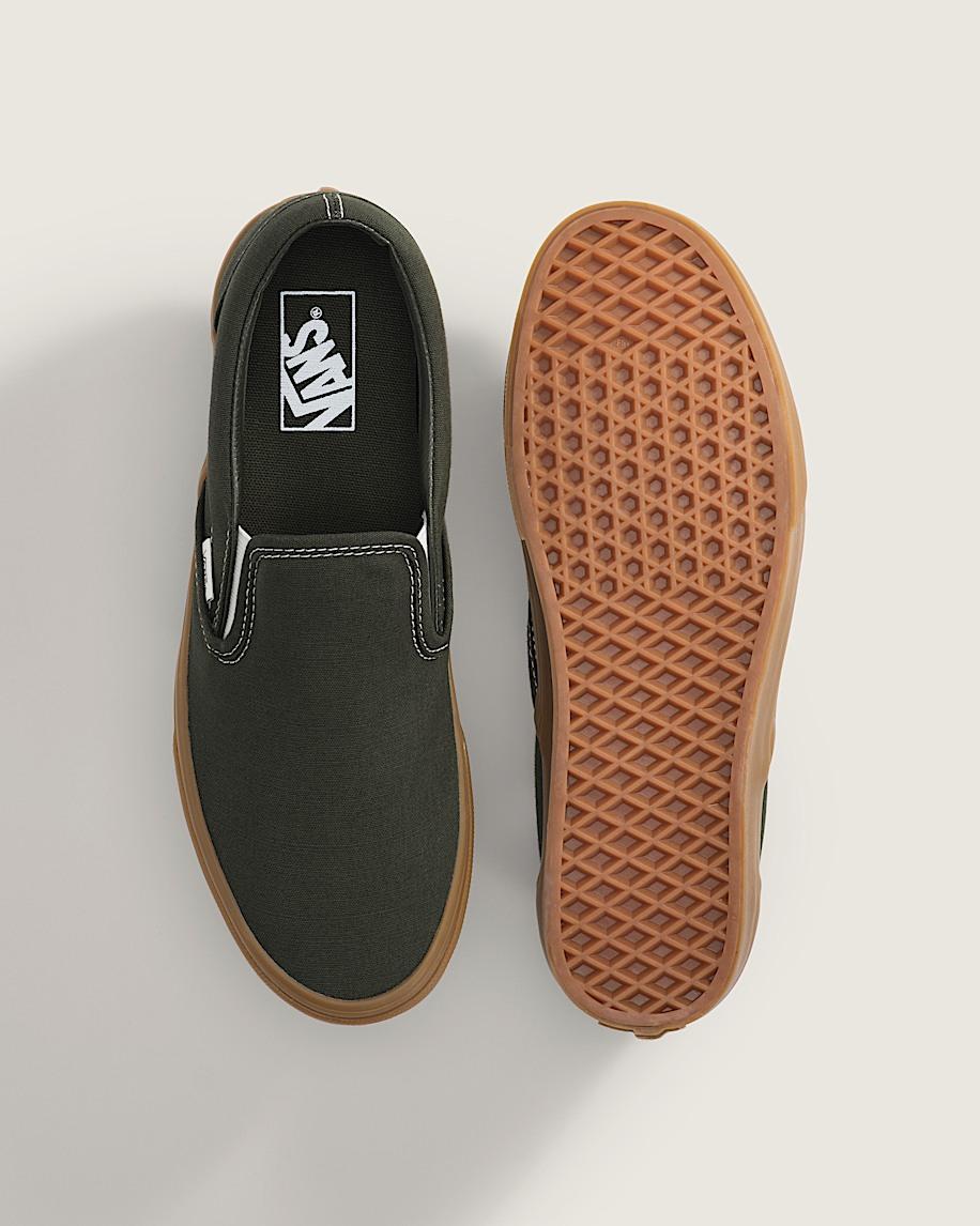 Taka Hayashi For Vault By Vans Classic Slip-On Shoe Gum Obsidian Fern Green