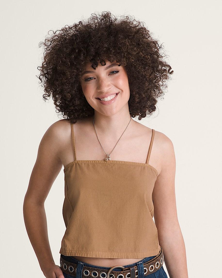 Taka Hayashi For Vault By Vans Crop Cami Tank Top Dachshund Brown