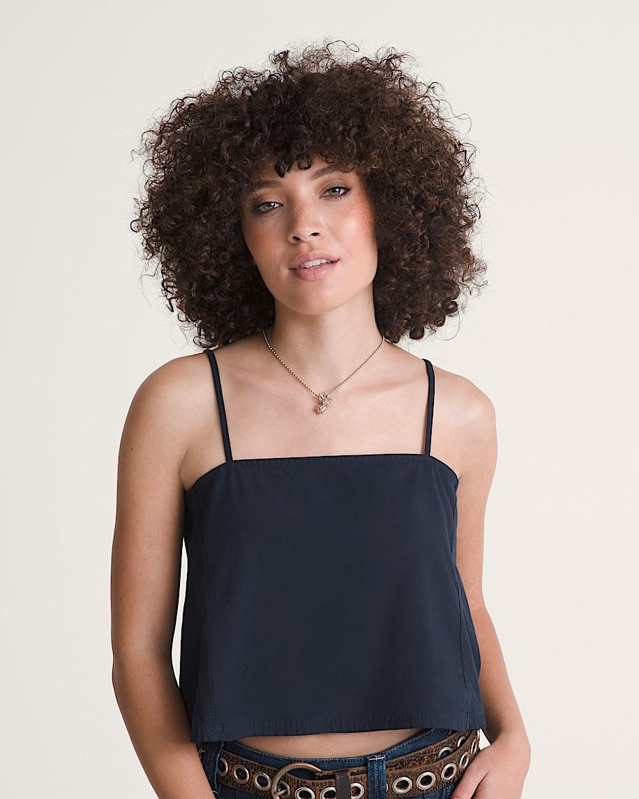 Taka Hayashi For Vault By Vans Crop Cami Tank Top Parisian Night Blue