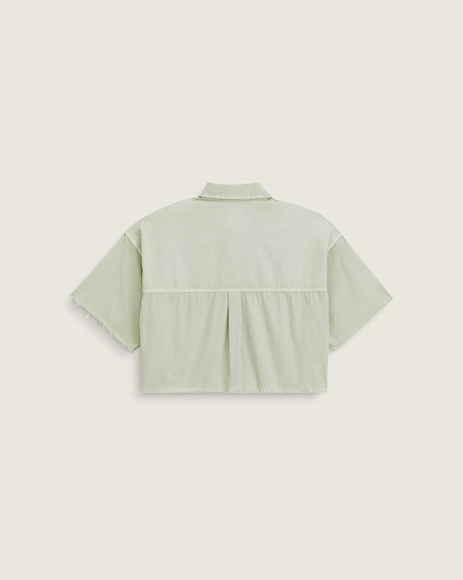 Taka Hayashi For Vault By Vans Crop Shirt Soft Sage Green
