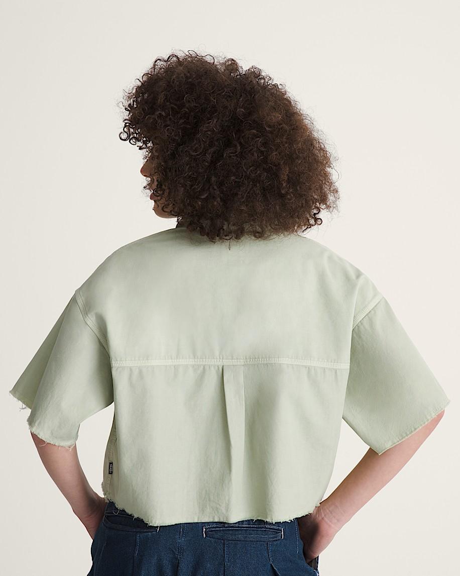 Taka Hayashi For Vault By Vans Crop Shirt Soft Sage Green