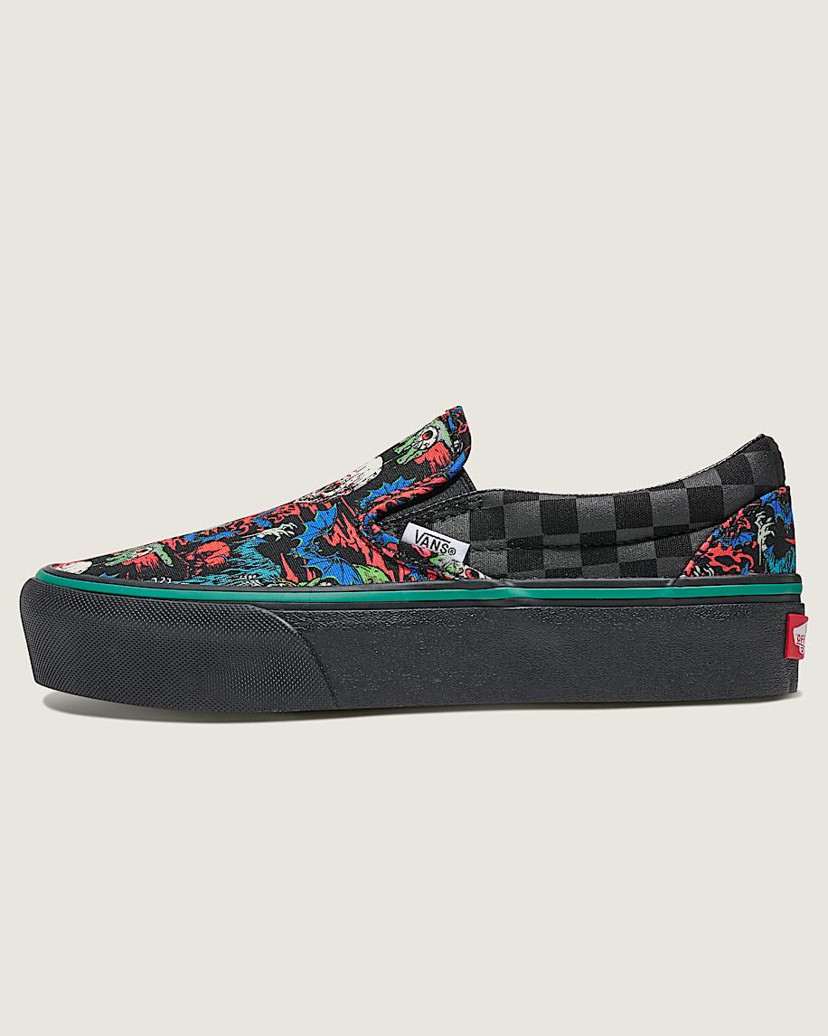 taka hayashi for vault by vans Customs Classic Slip-On Platform Halloween Shoe Customs