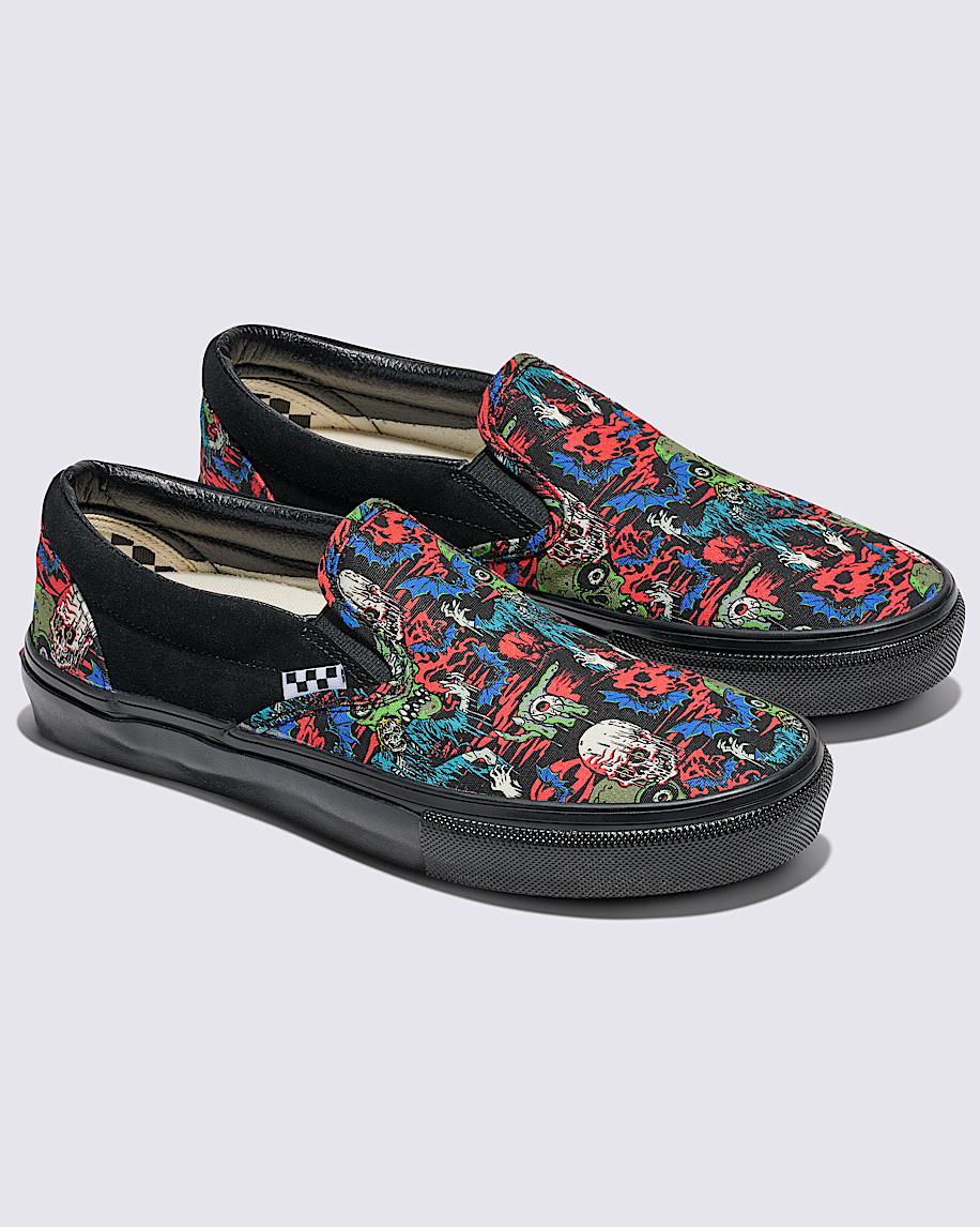 Taka Hayashi For Vault By Vans Customs Skate Slip-On Halloween Shoe Customs